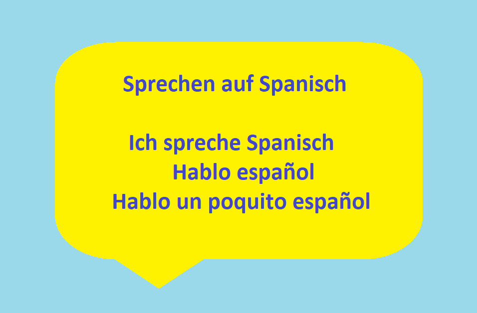 sprechen auf Spanisch