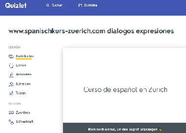 Die beste App um Spanisch zu lernen Quizlet